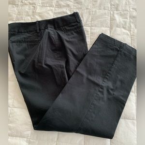 Ann Taylor LOFT Sz 10P Black Cotton/Spandex Straight Leg Pants Size 10 P…